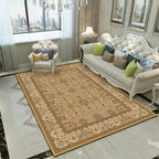 Splendor Traditional Carpet Multicolor Floral Carpet Non-slip Washable Stain Resistant Carpet for Living Room