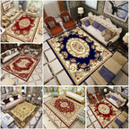 Beautiful multicolored jacquard rug polypropylene traditional rug stain-resistant washable non-slip backing rug for room
