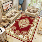 Beautiful multicolored jacquard rug polypropylene traditional rug stain-resistant washable non-slip backing rug for room