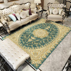 Glam Floral Swirls Rug Multicolor Victorian Rug Synthetic Pet Friendly Non-Slip Stain Resistant Carpet for Home