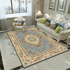 Glam Floral Swirls Rug Multicolor Victorian Rug Synthetic Pet Friendly Non-Slip Stain Resistant Carpet for Home