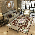 Empire Floral Area Rug Multicolor Victorian Carpet Synthetic Stain Resistant Non-Slip Backing Pet Friendly Rug for Lounge