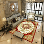 Beautiful Peony Print Rug Multicolor Classic Rug Polypropylene Non-slip Machine Washable Stain Resistant Rug for the Room
