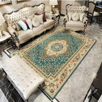 Fancy Victoria Rug Multi-Colored Flower Rug Non-Slip Washable Pet-Friendly Rug for the Living Room