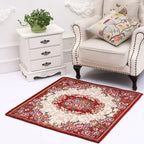 Victorian Style Foyer Carpet Multicolored Floral Pattern Carpet Polypropylene Pet Friendly Non-Slip Back Washable Carpet