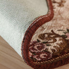 Victorian Style Foyer Carpet Multicolored Floral Pattern Carpet Polypropylene Pet Friendly Non-Slip Back Washable Carpet