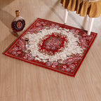 Victorian Style Foyer Carpet Multicolored Floral Pattern Carpet Polypropylene Pet Friendly Non-Slip Back Washable Carpet