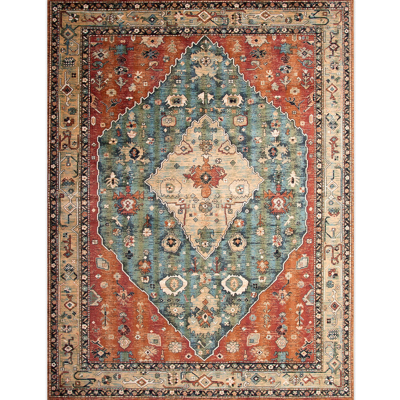 Victoria Print Carpet Multicolored Polypropylene Carpet Non-Slip Stain Resistant Washable Indoor Carpet for Living Room