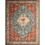 Victoria Print Carpet Multicolored Polypropylene Carpet Non-Slip Stain Resistant Washable Indoor Carpet for Living Room