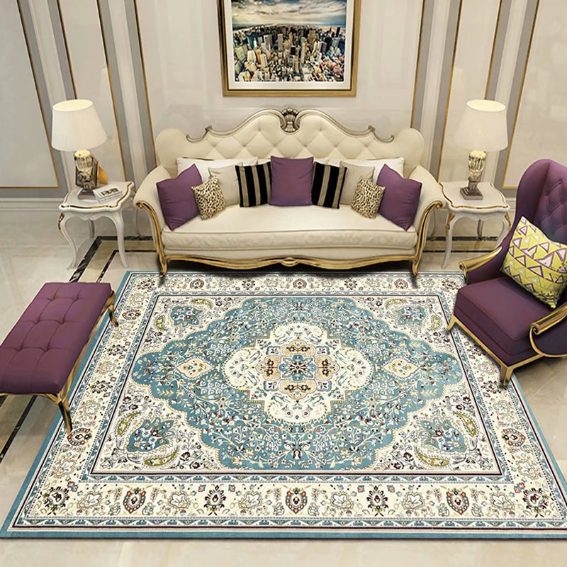 Victoria Print Carpet Multicolored Polypropylene Carpet Non-Slip Stain Resistant Washable Indoor Carpet for Living Room