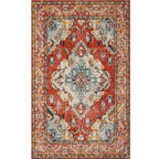 Nostalgia Chamber Rug Multicolored Jacquard Rug Synthetic Pet Friendly Non-Slip Back Machine Washable Rug