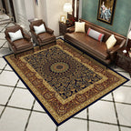 Grandeur Multicolored Victorian Carpet Polyester Floral Pattern Carpet Pet Friendly Washable Non-Slip Carpet for Living Room
