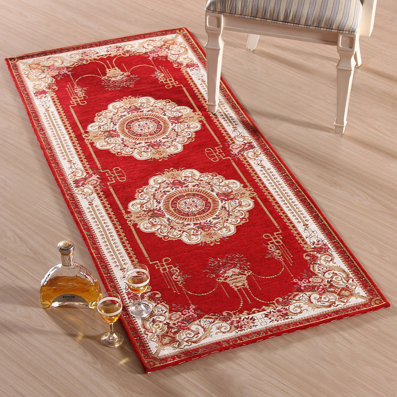 Empire Peony Rug Multicolor Traditional Rug Synthetic Pet-Friendly Non-Slip Stain-Resistant Runner Rug for Home