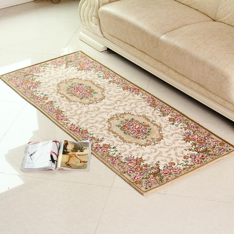 Empire Peony Rug Multicolor Traditional Rug Synthetic Pet-Friendly Non-Slip Stain-Resistant Runner Rug for Home