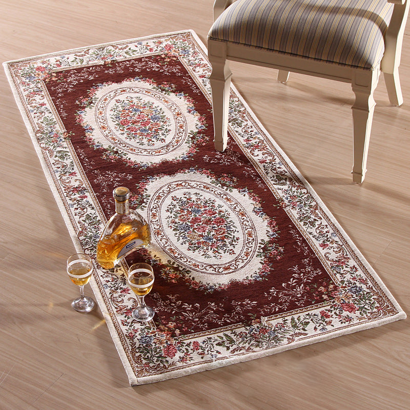 Empire Peony Rug Multicolor Traditional Rug Synthetic Pet-Friendly Non-Slip Stain-Resistant Runner Rug for Home