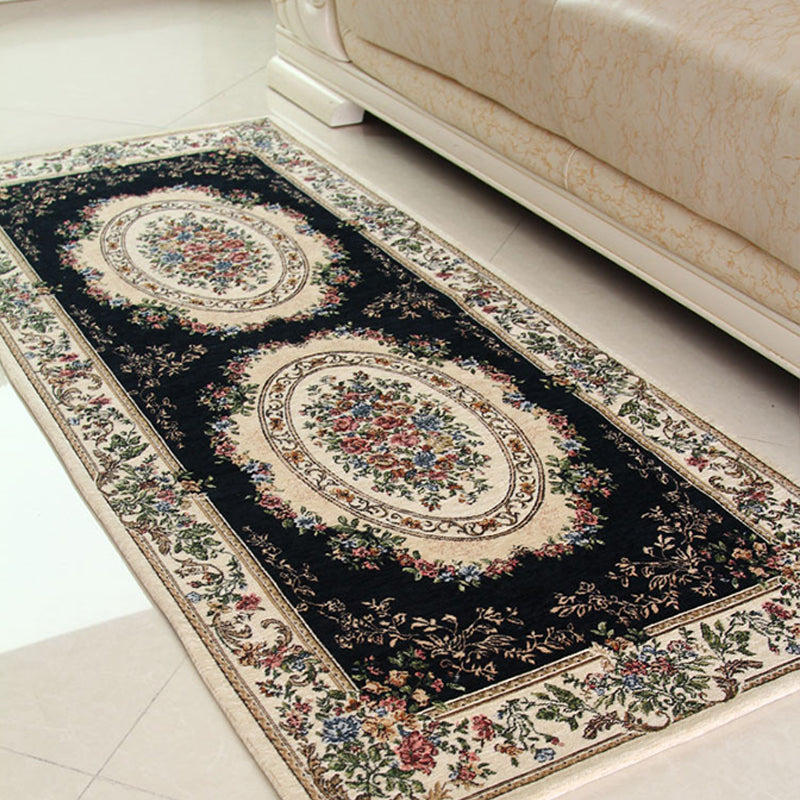 Empire Peony Rug Multicolor Traditional Rug Synthetic Pet-Friendly Non-Slip Stain-Resistant Runner Rug for Home
