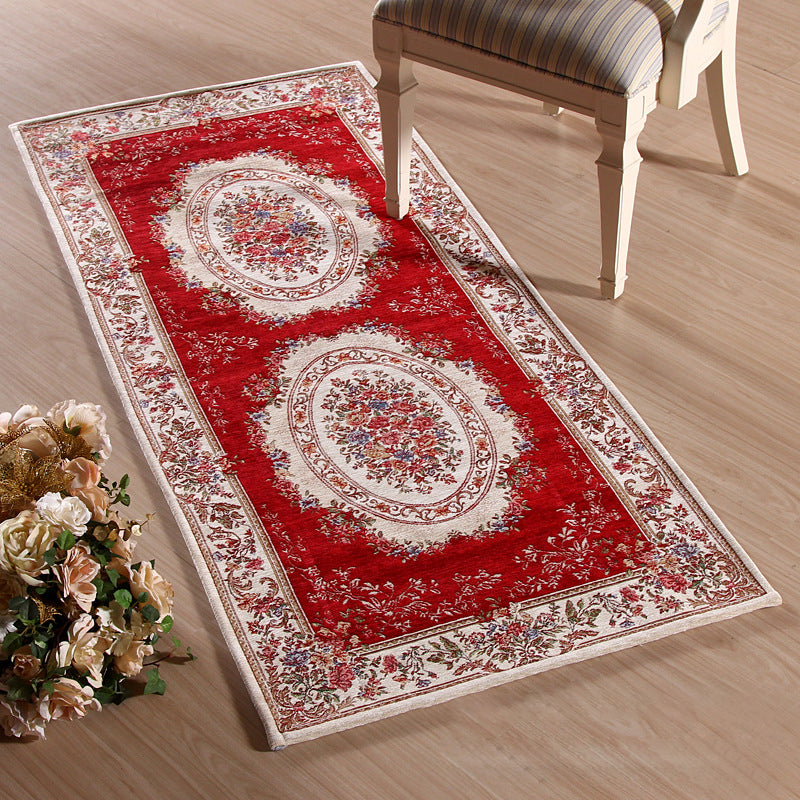 Empire Peony Rug Multicolor Traditional Rug Synthetic Pet-Friendly Non-Slip Stain-Resistant Runner Rug for Home