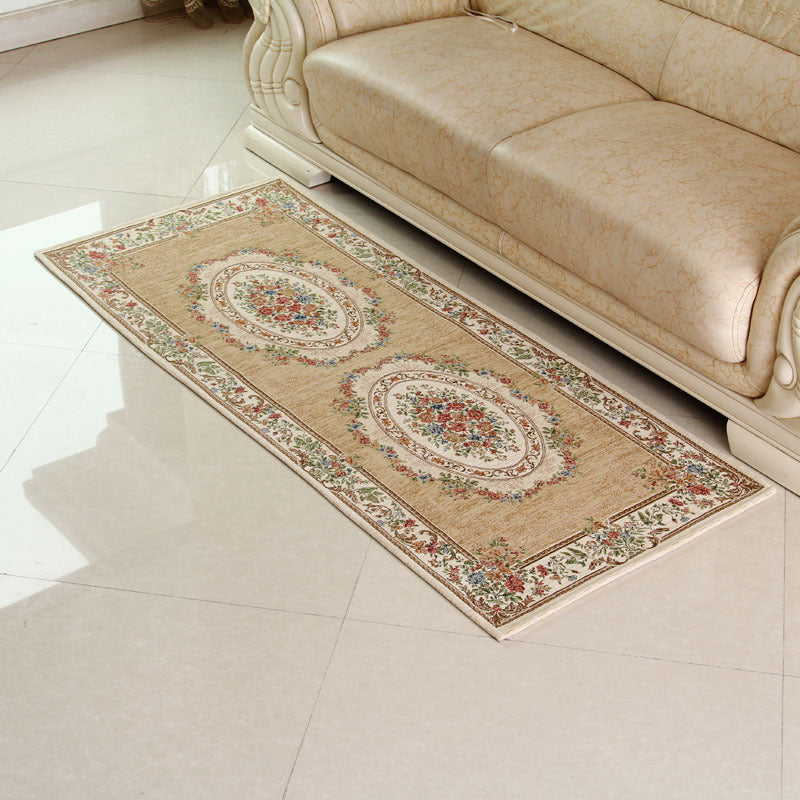 Empire Peony Rug Multicolor Traditional Rug Synthetic Pet-Friendly Non-Slip Stain-Resistant Runner Rug for Home
