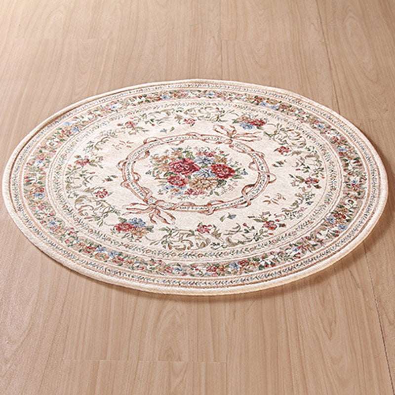 Olden Multi-Colored Victoria Carpet Polypropylene Floral Carpet Non-Slip Back Stain Resistant Pet-Friendly Carpet for Bedroom