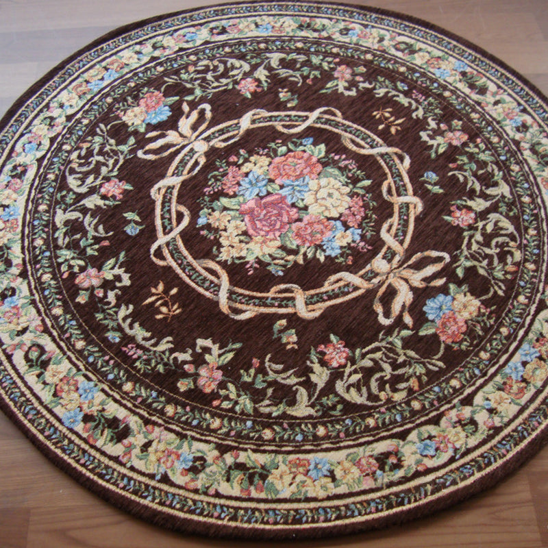 Olden Multi-Colored Victoria Carpet Polypropylene Floral Carpet Non-Slip Back Stain Resistant Pet-Friendly Carpet for Bedroom