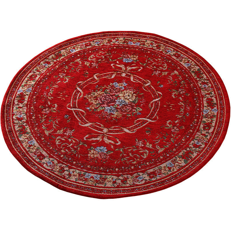 Olden Multi-Colored Victoria Carpet Polypropylene Floral Carpet Non-Slip Back Stain Resistant Pet-Friendly Carpet for Bedroom
