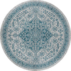 Multicolored bedroom rug Moroccan mandala printed rug Synthetic non-slip backing Washable stain-resistant rug