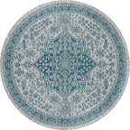 Multicolored bedroom rug Moroccan mandala printed rug Synthetic non-slip backing Washable stain-resistant rug