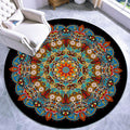 Stylish multicolored paisley print rug polypropylene Moroccan rug machine washable non-slip stain-resistant rug for lounge