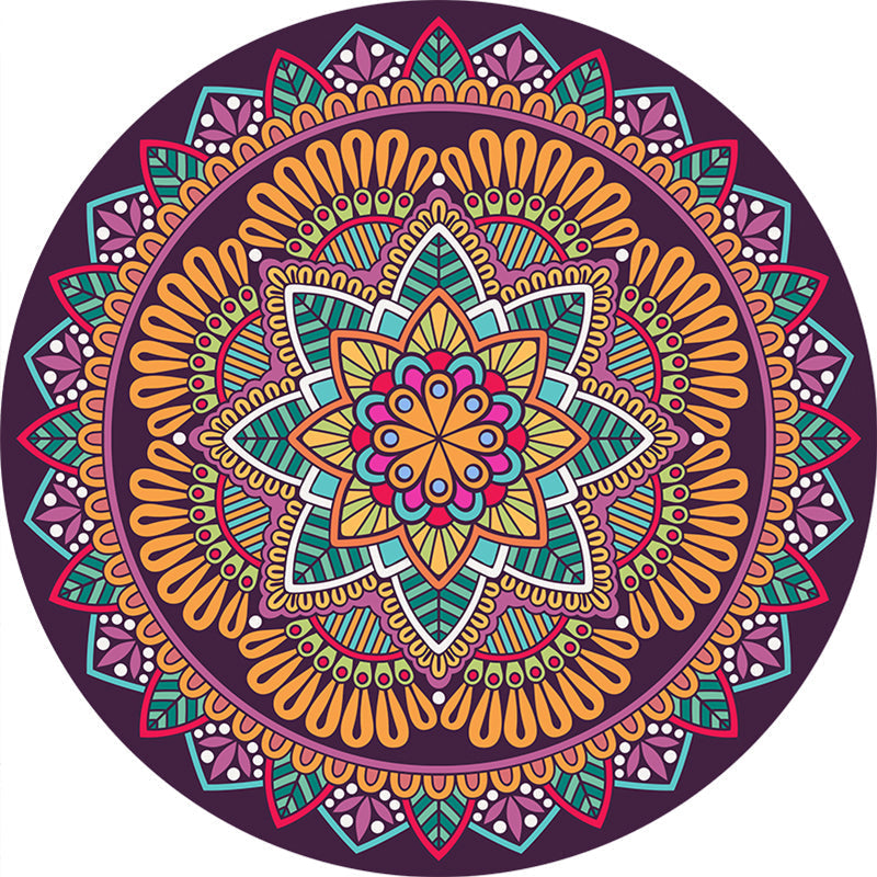 Exclusive Moroccan rug Multicolored tribal floral rug Pet-friendly Machine washable non-slip rug for the room