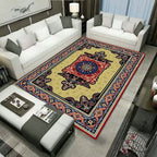 Large Persian rug multicolored jacquard-printed rug washable non-slip backing pet-friendly rug for the living room
