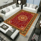 Large Persian rug multicolored jacquard-printed rug washable non-slip backing pet-friendly rug for the living room