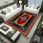 Large Persian rug multicolored jacquard-printed rug washable non-slip backing pet-friendly rug for the living room