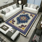 Large Persian rug multicolored jacquard-printed rug washable non-slip backing pet-friendly rug for the living room