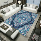 Large Persian rug multicolored jacquard-printed rug washable non-slip backing pet-friendly rug for the living room