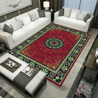 Large Persian rug multicolored jacquard-printed rug washable non-slip backing pet-friendly rug for the living room