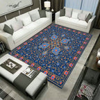 Large Persian rug multicolored jacquard-printed rug washable non-slip backing pet-friendly rug for the living room