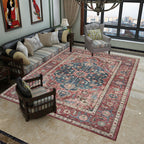 Classic multicolored Persian carpet polypropylene floral carpet washable stain resistant non-slip carpet for guest room