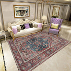 Classic multicolored Persian carpet polypropylene floral carpet washable stain resistant non-slip carpet for guest room