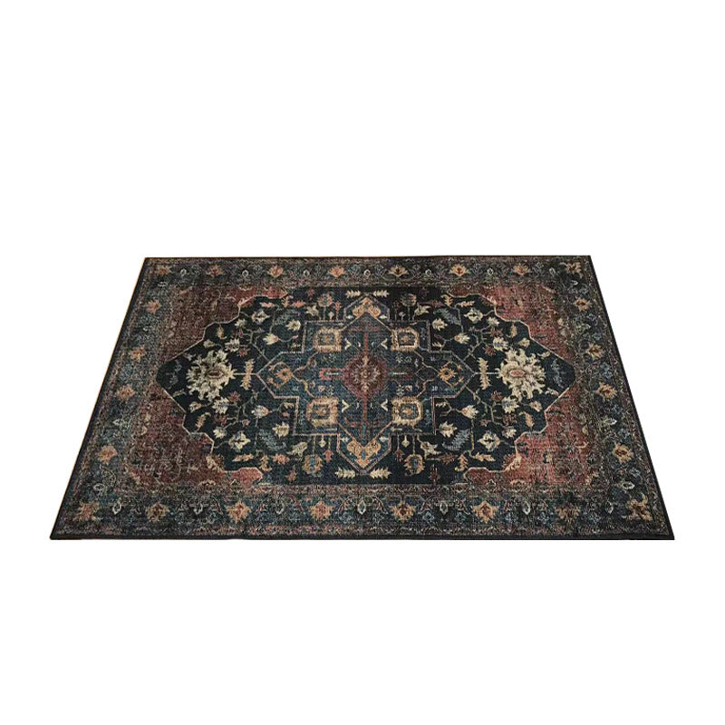 Classic multicolored Persian carpet polypropylene floral carpet washable stain resistant non-slip carpet for guest room