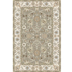 Washed Jacquard Print Rug Multicolor Persian Rug Synthetic Non-slip Washable Stain-resistant Rug for Tearoom