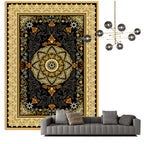 Traditional Multi-Color Moroccan Carpet Polypropylene Flower Carpet Non-Slip Backing Pet Friendly Stain Resistant Carpet for the Living Room