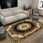 Moroccan Style Bedroom Rug Multicolor Floral Pattern Rug Polyester Washable Pet Friendly Non-Slip Back Rug