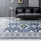 Beautiful Moroccan Rug Multicolored symmetrical printed carpet non-slip machine washable pet-friendly rug for the room