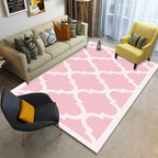 Multicolor geometric rug synthetic contemporary area rug pet-friendly non-slip back washable rug for the living room