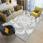 Multicolor geometric rug synthetic contemporary area rug pet-friendly non-slip back washable rug for the living room