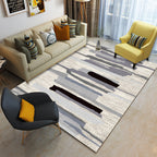 Multicolor geometric rug synthetic contemporary area rug pet-friendly non-slip back washable rug for the living room