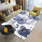Multicolor geometric rug synthetic contemporary area rug pet-friendly non-slip back washable rug for the living room