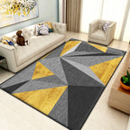 Nice 3D Effect Triangle Rug Multicolor Contemporary Rug Polypropylene Machine Washable Pet Friendly Non-Slip Rug for Home