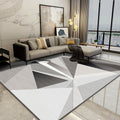 Nice 3D Effect Triangle Rug Multicolor Contemporary Rug Polypropylene Machine Washable Pet Friendly Non-Slip Rug for Home