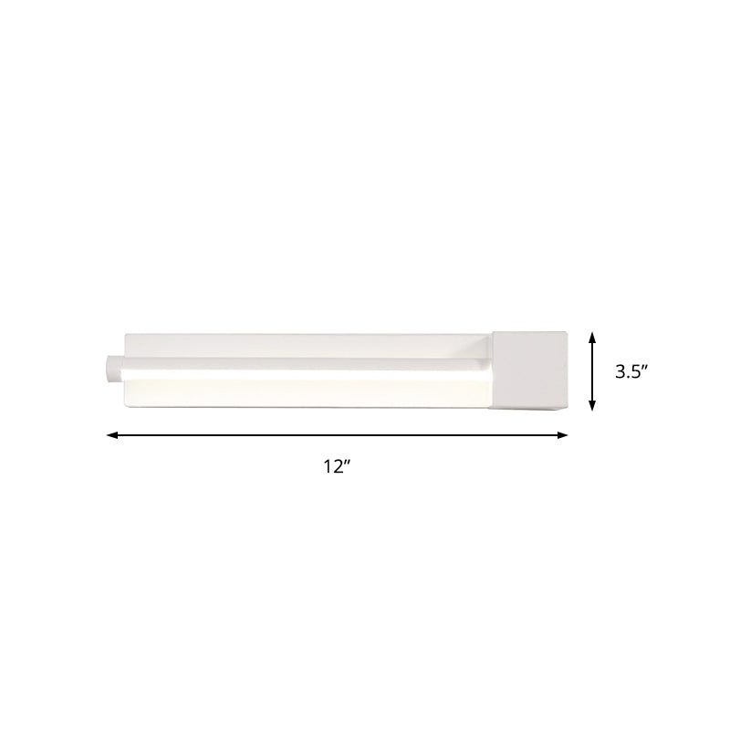 Adjustable acrylic-colored linear wall lamp Simplicity LED Black/White Wall-mounted light, Warm/White light